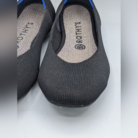 Rothy's Black "The Flat" Slip ons SZ 9 - Picture 7 of 8